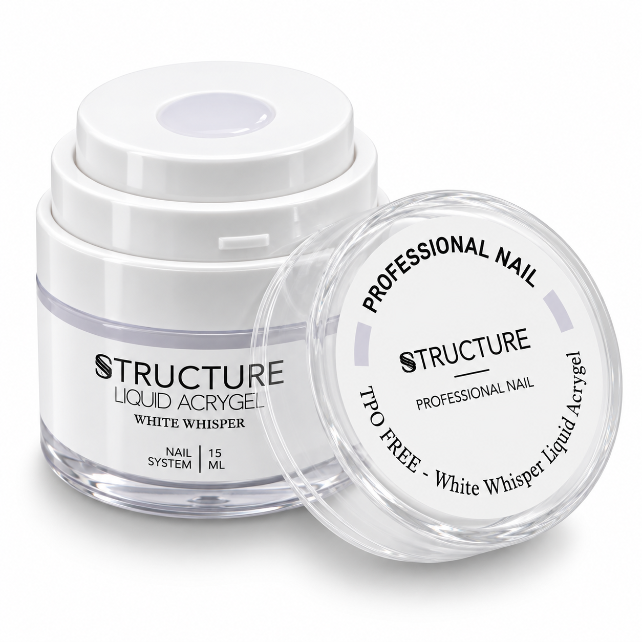 Liquid Acrygel White Wisper - acrigel profesional para manicura profesional